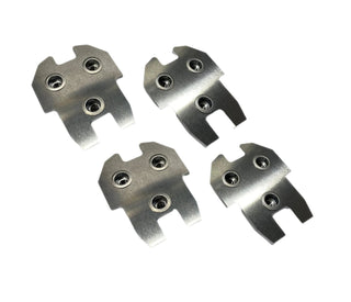 BPS 79-93 Mustang Lightweight Door Hinge Mounting Plates - Billet Pro Shop