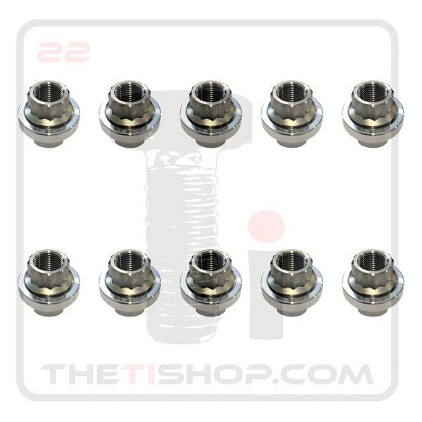TI Flanged 12 Point M14 - 1.5 Nut & 1/2